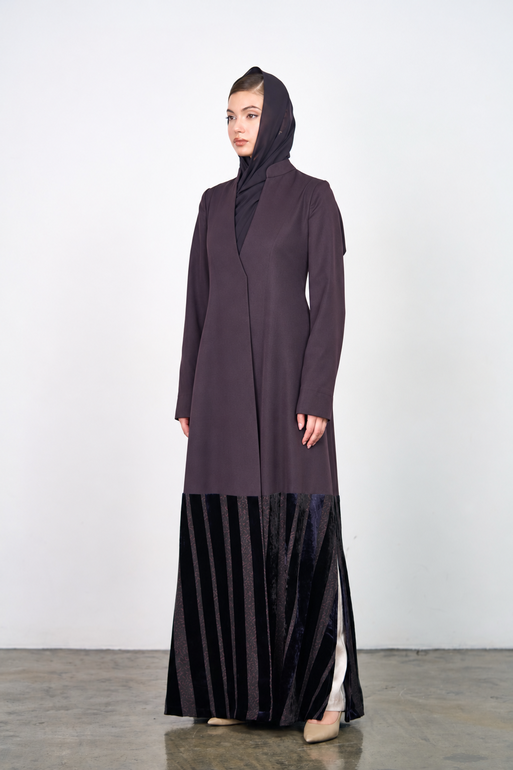Velvet Stripes – Purple